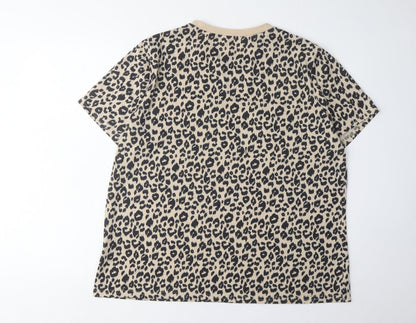Womens UK Size 2XL Blooming Jelly Beige  T-Shirt