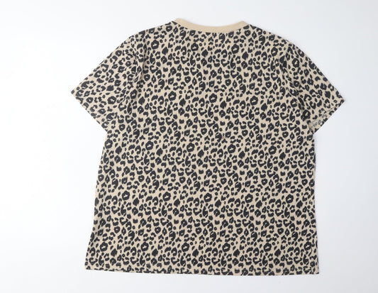 Womens UK Size 2XL Blooming Jelly Beige  T-Shirt