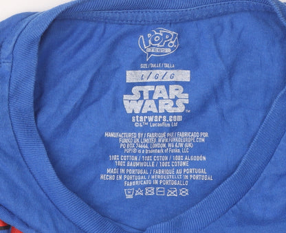 Star Wars Men's Blue Graphic T-Shirt L