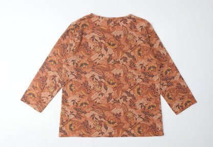 Womens UK Size M ISLE Multicoloured Basic Blouse