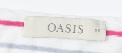 Womens UK Size XS Oasis Multicoloured Basic T-Shirt