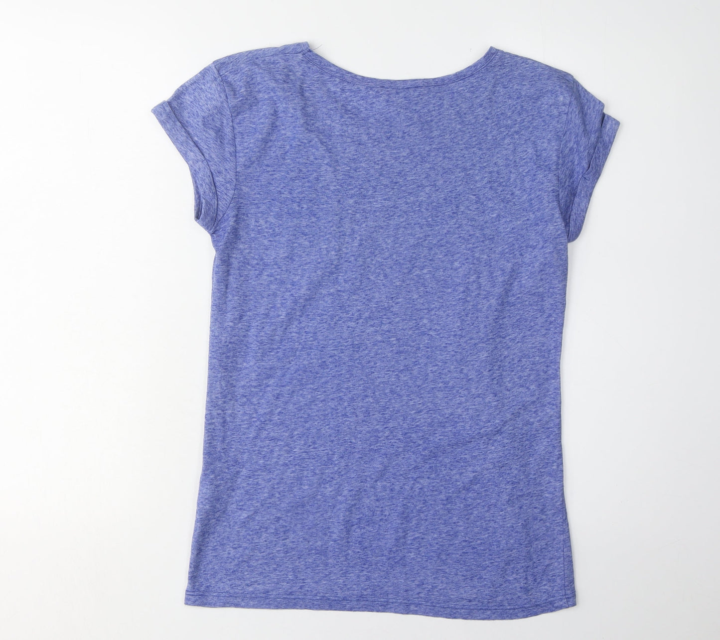 Womens UK Size 6 Warehouse Blue Basic T-Shirt
