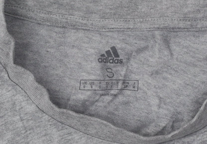 Adidas Men's Grey Cotton Crew Neck T-Shirt S