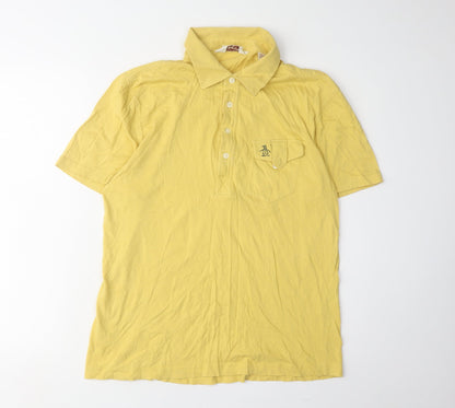 Original Penguin Men's Yellow Classic Polo Shirt M