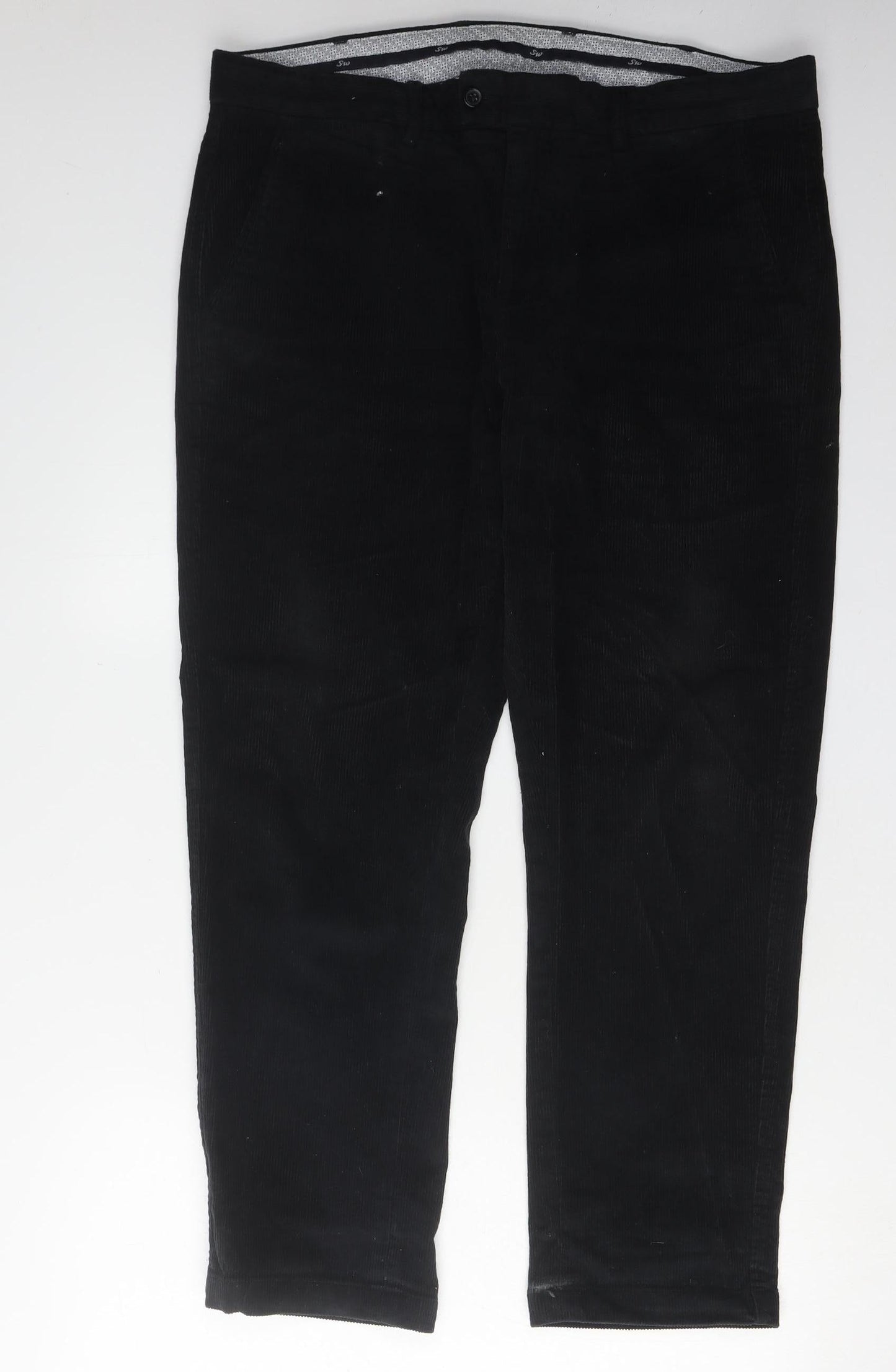Samuel Windsor Black Corduroy Trousers Men’s Size 38