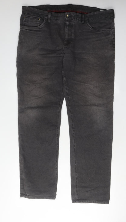 English Laundry Men's Black Jeans 40X34 Mid Rise