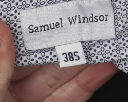 Samuel Windsor Men's Black Corduroy Trousers 38S