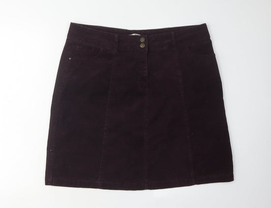 M&Co Women's Purple Pencil Skirt, Size 18
