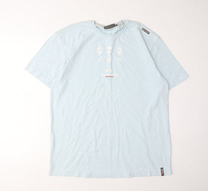 Mens UK Size XL Crosshatch Blue  T-Shirt