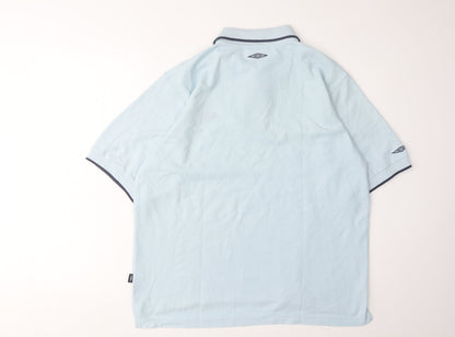 Umbro Men's Blue Polo M Short Sleeve Sporty Attire
