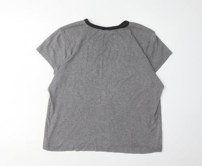 Unisex Adults UK Size XL Old Navy Grey Basic T-Shirt