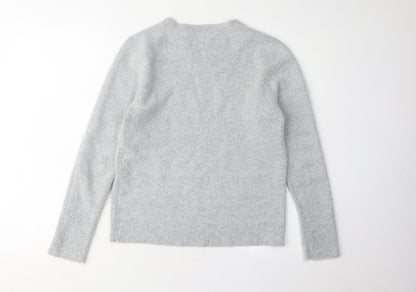 Womens UK Size S Oasis Grey Pullover Jumper