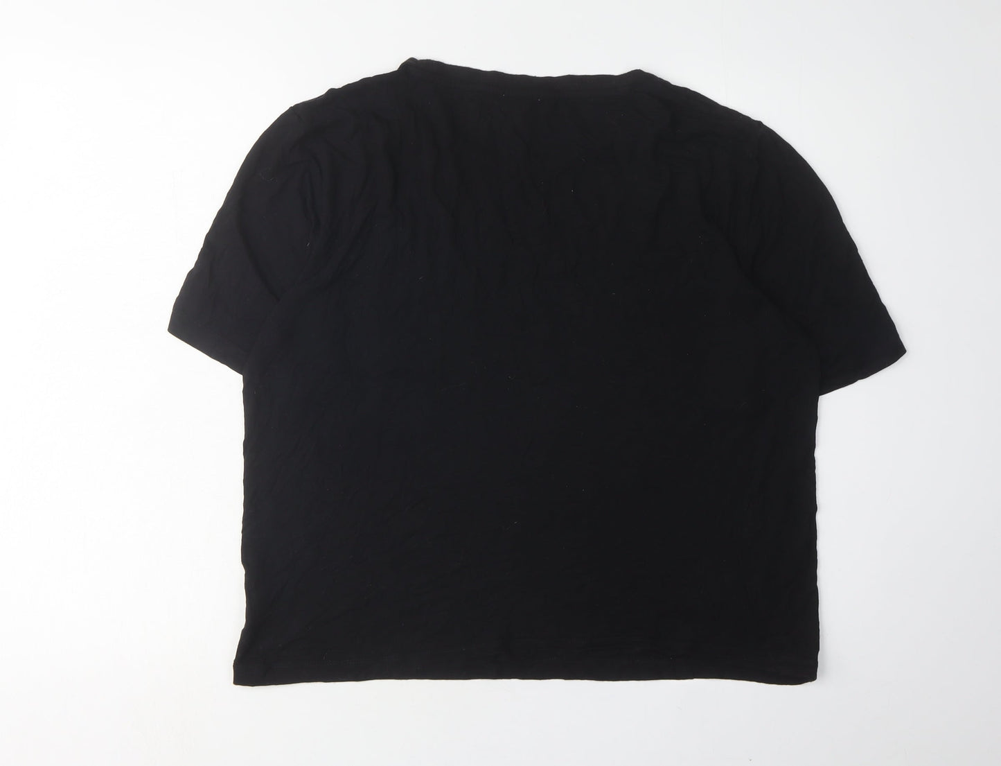 Womens UK Size M Gap Black Basic T-Shirt