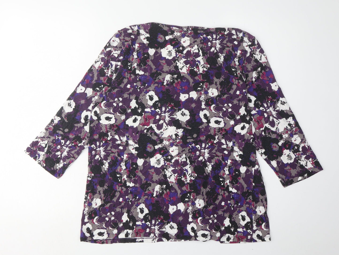 Womens UK Size 16 Marks and Spencer Purple  T-Shirt