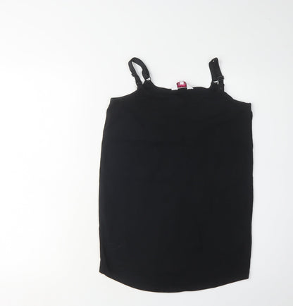 Womens UK Size 10 Red Herring Black Maternity Tank