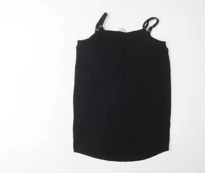 Womens UK Size 10 Red Herring Black Maternity Tank