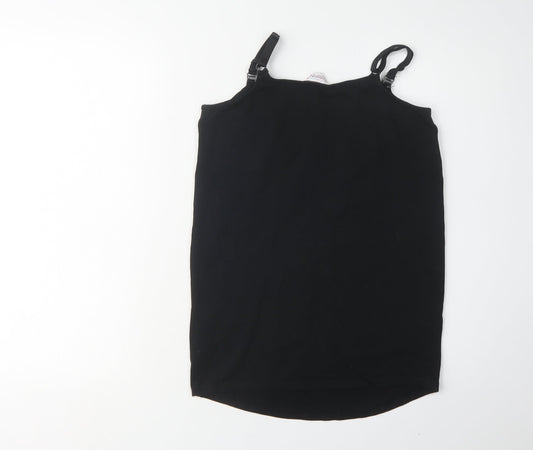 Womens UK Size 10 Red Herring Black Maternity Tank