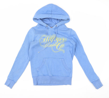 Mens UK Size S Hilfiger Denim Blue Pullover Hoodie