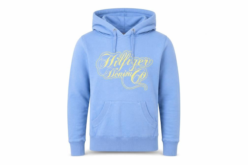 Mens UK Size S Hilfiger Denim Blue Pullover Hoodie