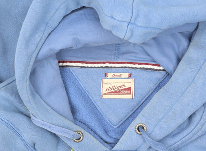 Mens UK Size S Hilfiger Denim Blue Pullover Hoodie