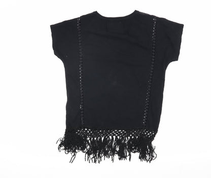 Womens UK Size S Superdry Black  T-Shirt