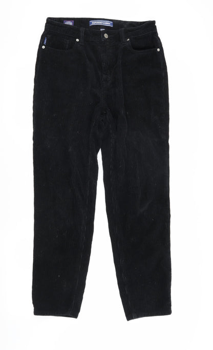 Superdry Men's Black Corduroy Trousers 30x32