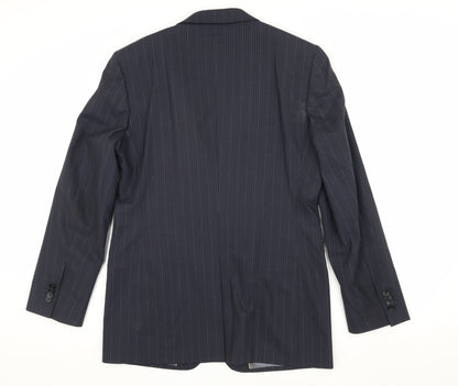 Ted Baker Men's Blue Striped Blazer Size 3 Classic Style