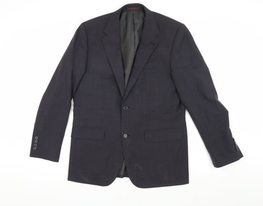 Mens UK Size 38 Jeff Banks Regular Grey Suit Jacket