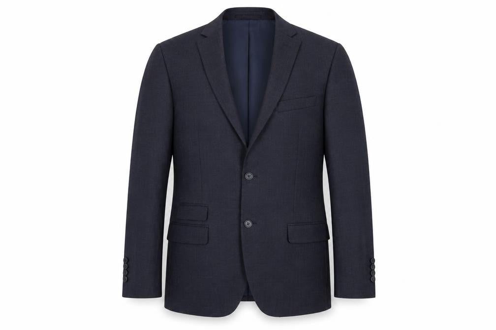 Mens UK Size 38 Jeff Banks Regular Blue Suit Jacket