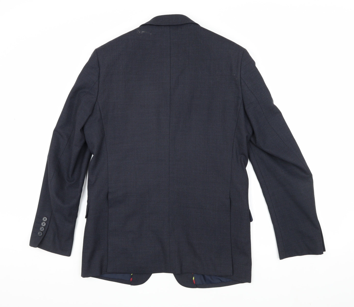 Mens UK Size 38 Jeff Banks Regular Blue Suit Jacket