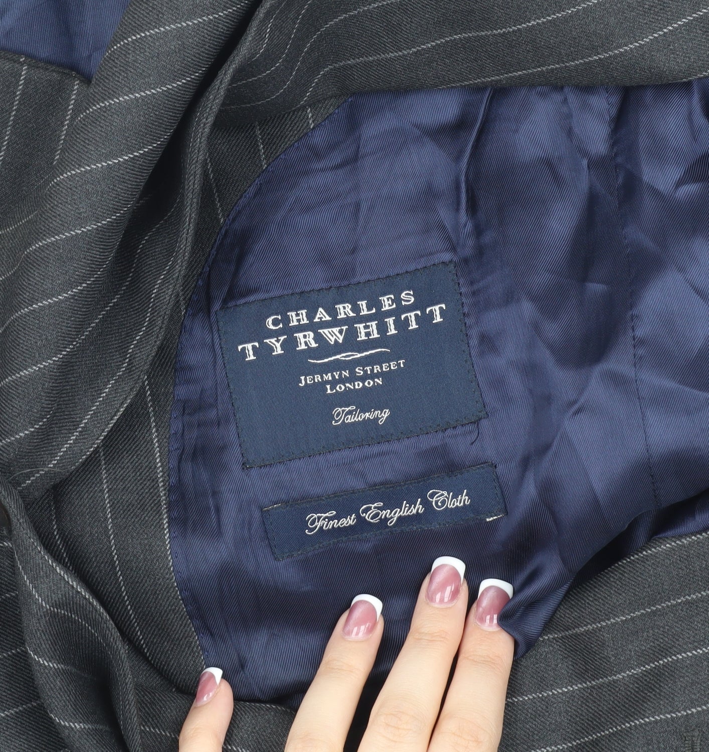 Mens UK Size 42 Charles Tyrwhitt Regular Grey Suit Jacket