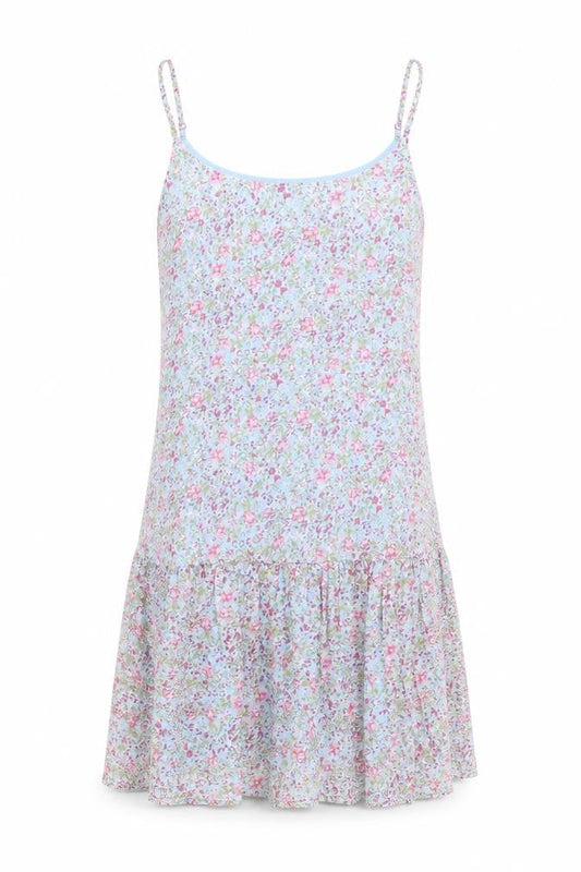 Front view of Jacqueline de Yong Women's Floral Slip Dress, size 10