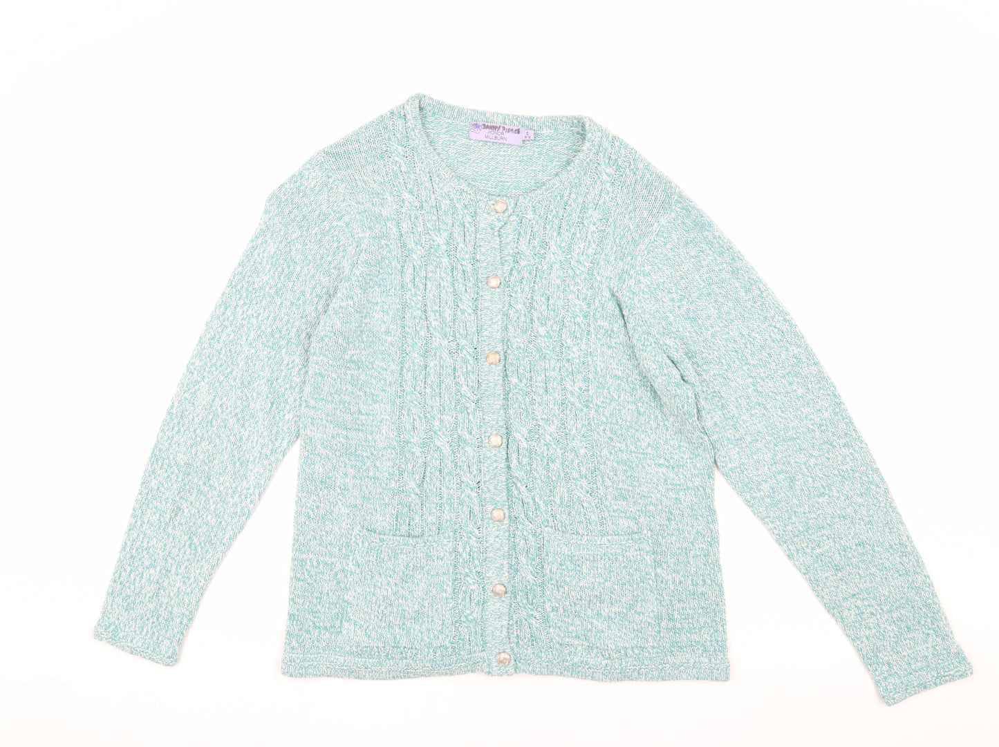 Womens UK Size S Honor Millburn Green Cardigan Jumper