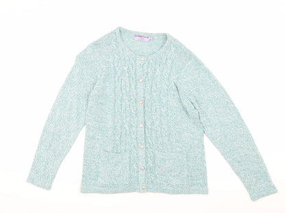 Womens UK Size S Honor Millburn Green Cardigan Jumper