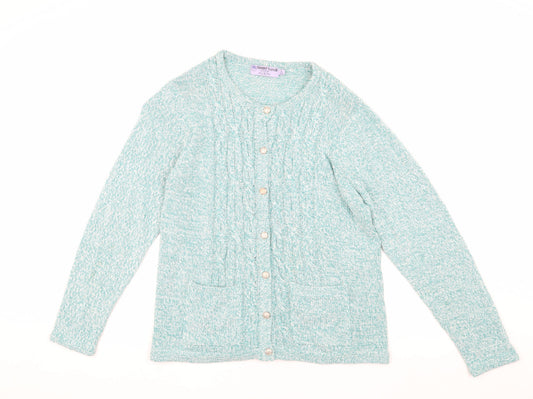 Womens UK Size S Honor Millburn Green Cardigan Jumper