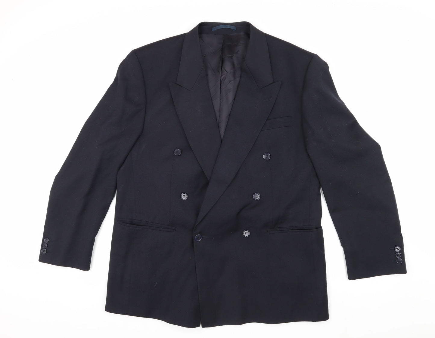 Mens UK Size 42 Pierre Cardin Regular Blue Suit Jacket