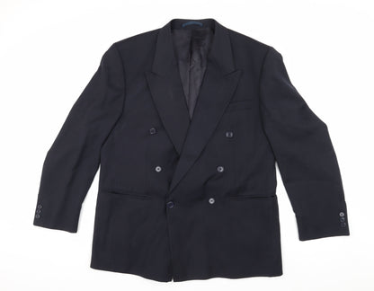 Mens UK Size 42 Pierre Cardin Regular Blue Suit Jacket
