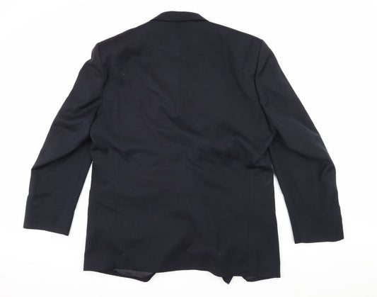 Mens UK Size 42 Pierre Cardin Regular Blue Suit Jacket
