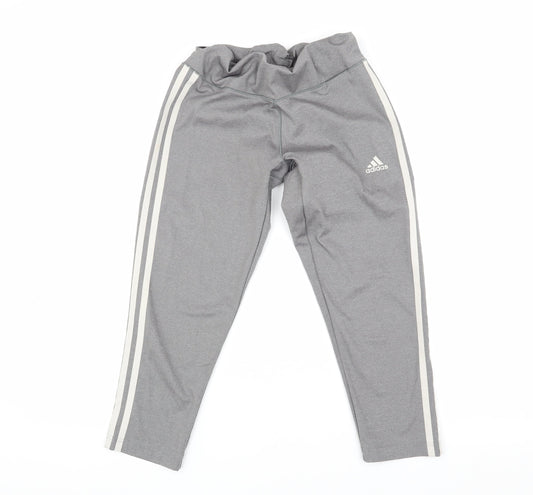 Adidas Women's Grey Track Pants, Size S, Activewear Trousers