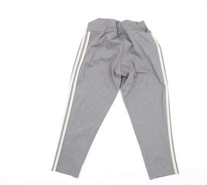 Adidas Women's Grey Track Pants, Size S, Activewear Trousers