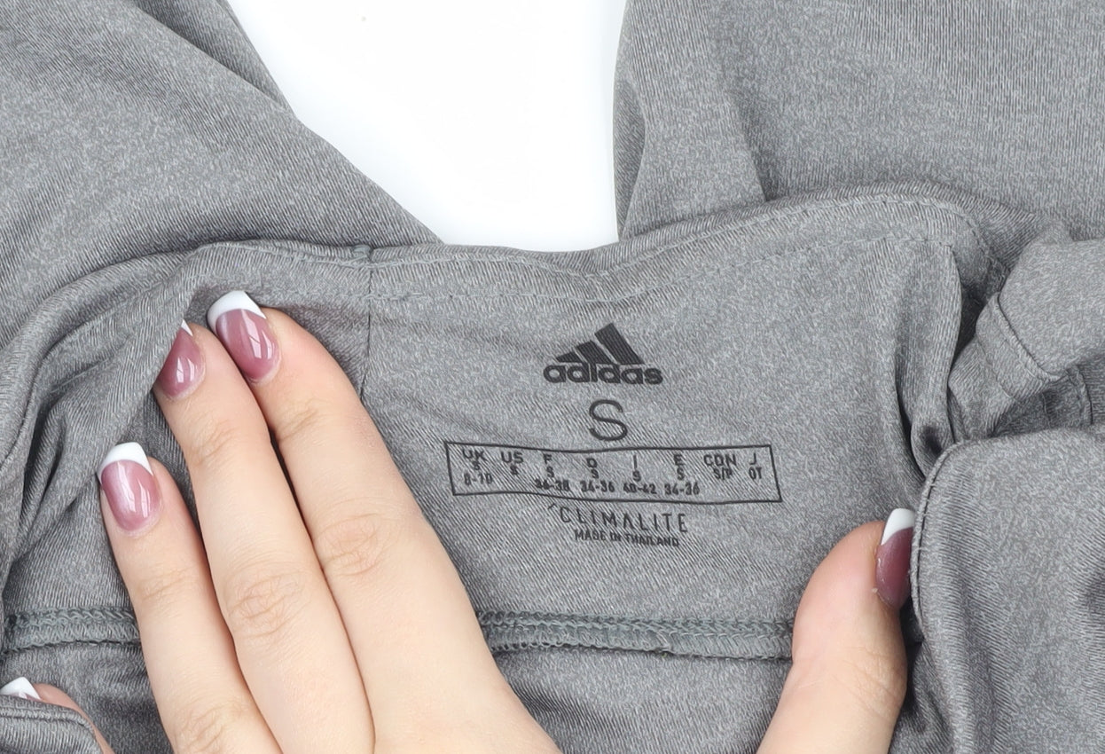 Adidas Women's Grey Track Pants, Size S, Activewear Trousers