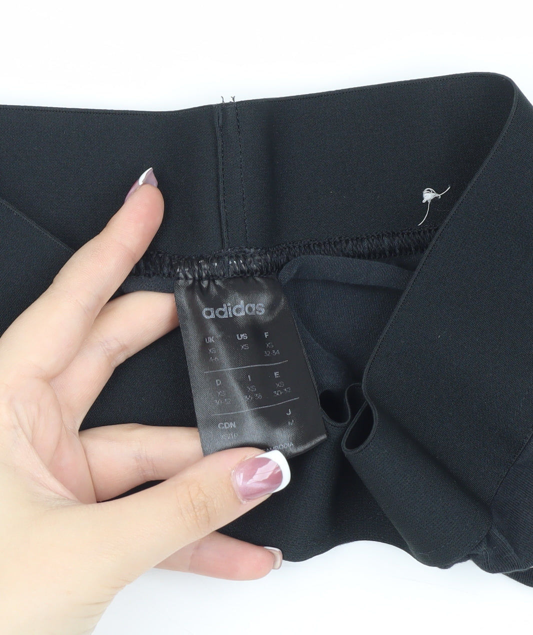 Adidas Women's Black XS Leggings Elastic Waist