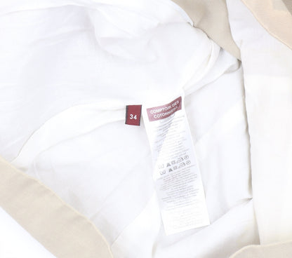 Comptoir des Cotonniers Beige Blazer, Women's Size 6, Classic