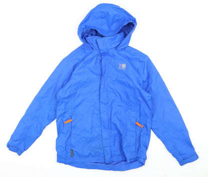 Karrimor Boys Blue Windbreaker Jacket, Size 13, Hooded