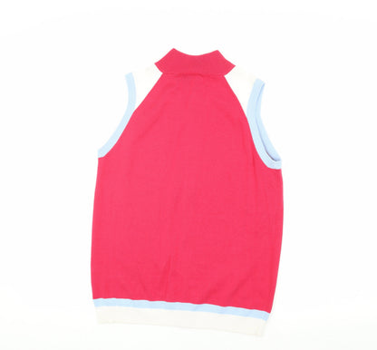 Glenmuir Women's Red Sleeveless Waistcoat S Casual