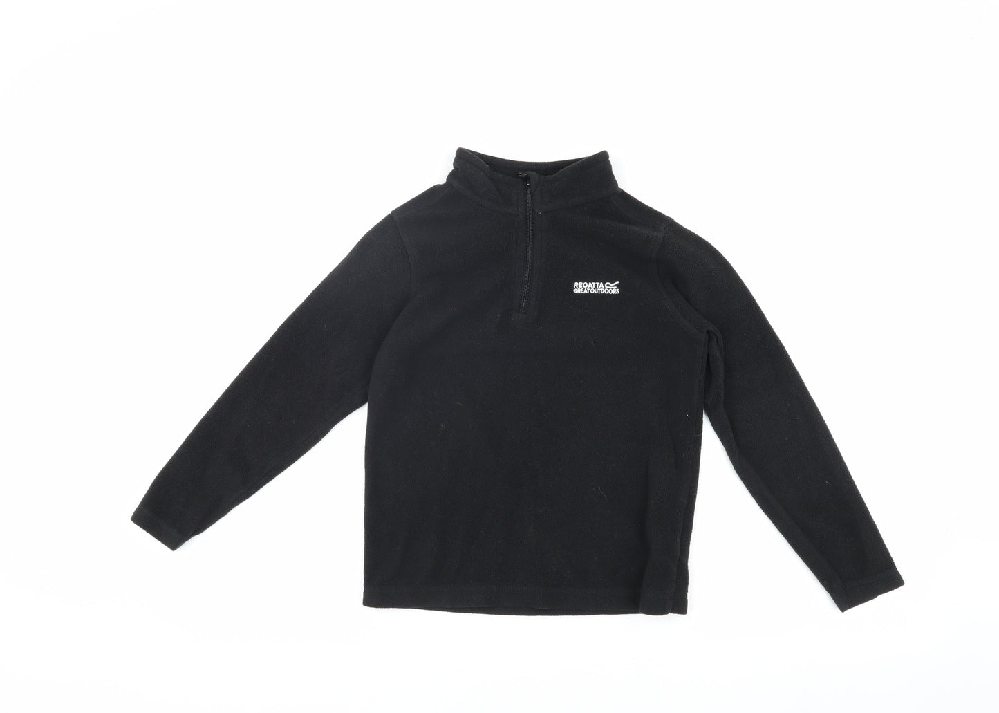 Regatta Boys Black Fleece Pullover Hoodie Age 9-10