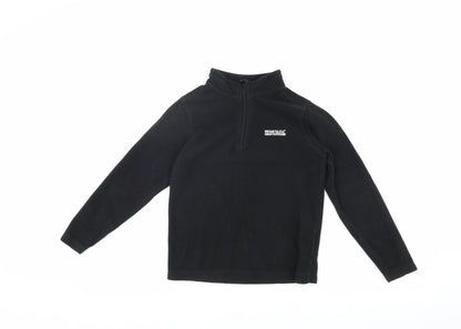 Regatta Boys Black Fleece Pullover Hoodie Age 9-10