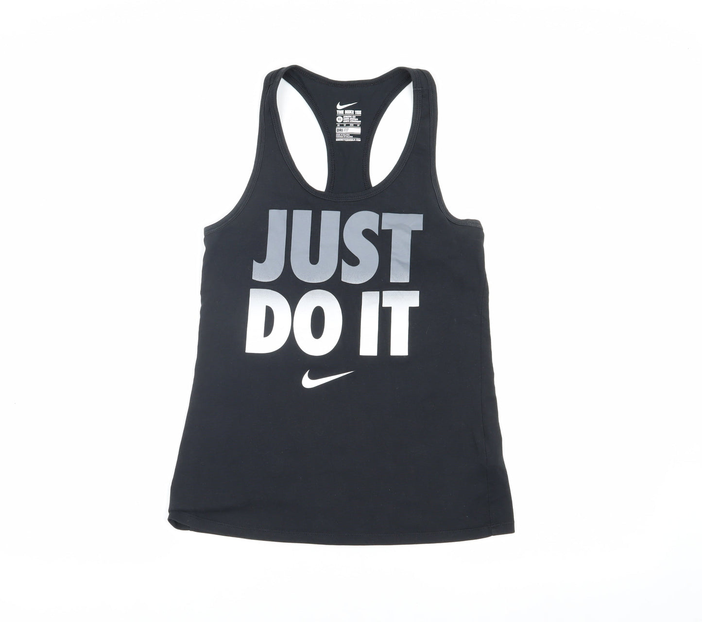 Unisex Adults UK Size XS Nike Black Basic Tank