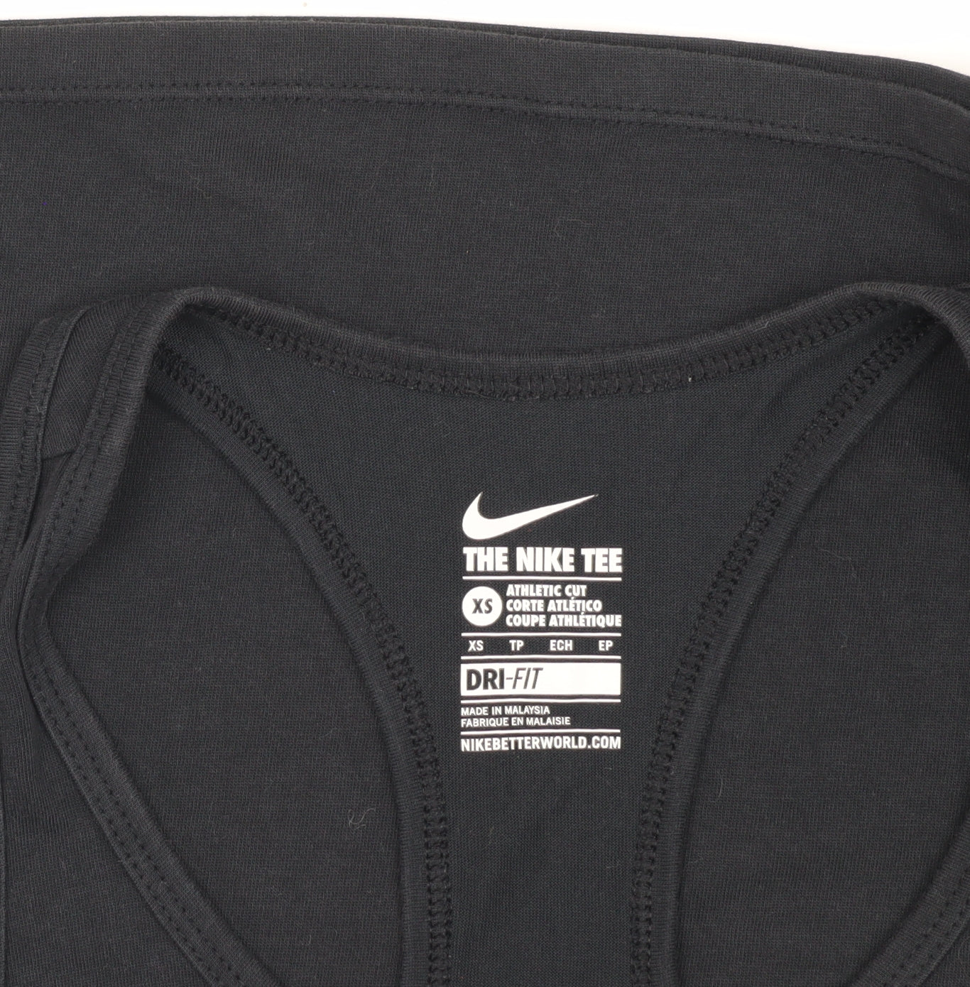 Unisex Adults UK Size XS Nike Black Basic Tank