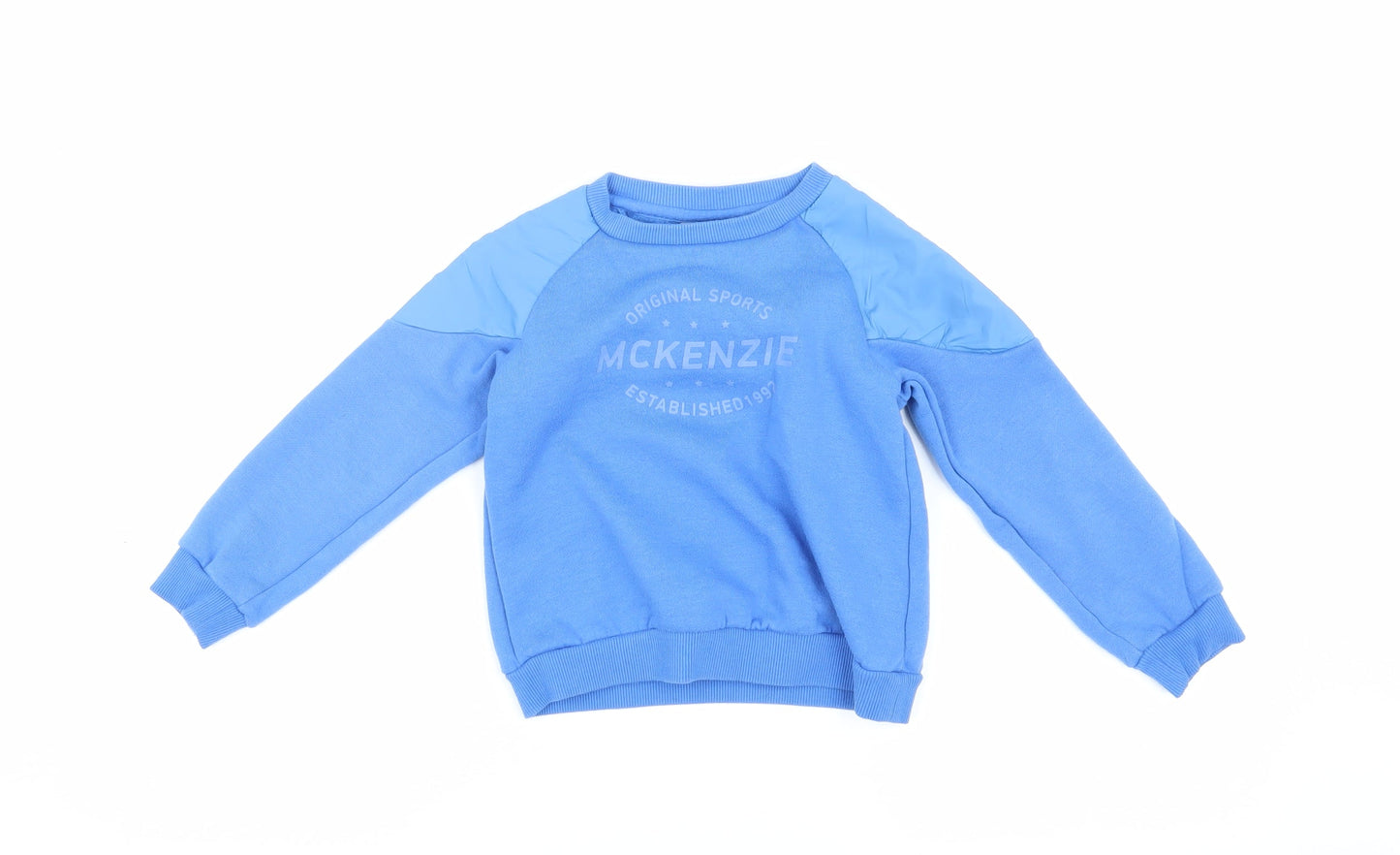 McKenzie Boys Blue Pullover Sweatshirt, Age 8-9 Years, Casual